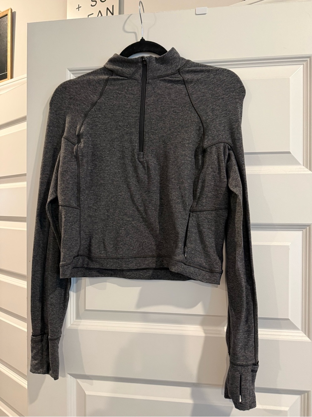 lululemon athletica It’s Rulu Run Half Zip • Gray • Size 10